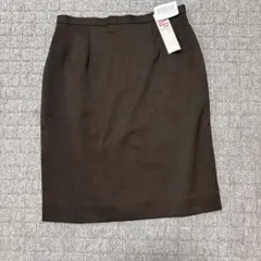 大きいサイズ 17号 オフィスタイトスカート 事務服 T660x ブラウン系