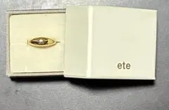クリーニング済み❗️ete ゴールドカラー ツイストデザイン リング クリーニング済み❗️ete ゴールドカラー ツイストデザイン リング
