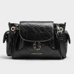 CHARLES & KEITH ドゥオ ツーウェイフロントフラップバックパック