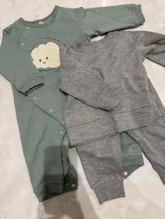 ロンパースとスウェットセット　ベビー80cm