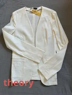 theory ノーカラージャケット 0ホワイトのサムネイル