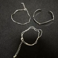 シルバーブレスレット 3点セット