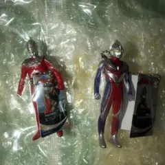 ミニソフビウルトラマン セブンとティガフィギュア 2体セット