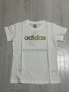 adidas　新品未使用品　ホワイト／ゴールド　ラグラン　平成ギャル　Y2Kのサムネイル