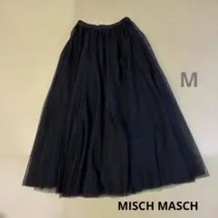 ミッシュマッシュ　チュールスカート ロング　マキシスカート　ブラックのサムネイル
