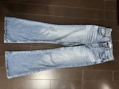 MOUSSY ライトブルーフレアデニム size:24