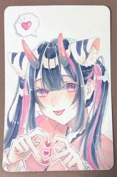 超かぐや姫！ 駒沢乃依 ファンアート 手描きイラスト 一点物 原画