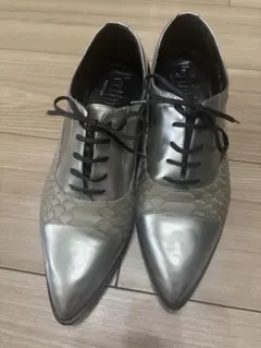 ペルティニ Pertini ローファー ドレスシューズ シルバー サイズ38