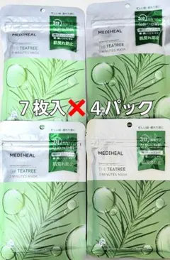 MEDIHEAL3ミニッツマスクアクアマイドwithNMF 7枚入り 4袋のサムネイル