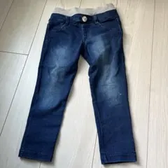 ダークブルー スリムフィットパンツ 110サイズ