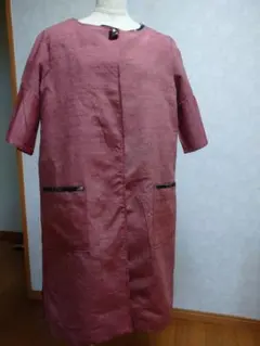 紬からリメイク　一重コート
