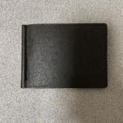 ブラックレザー マネークリップ