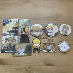 鬼滅の刃 我妻善逸 グッズ まとめ売り 缶バッジ アクリルキーホルダー