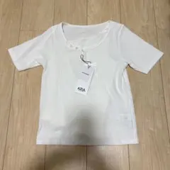 新品未使用タグ付き✨アズール　リブTシャツ　トップス　レイヤード　レディース