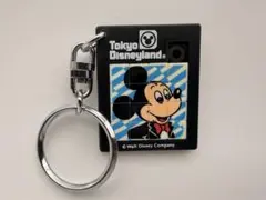 レトロ未使用東京ディズニーランドミッキーマウス スライドパズル キーホルダーF