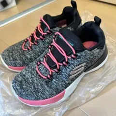 SKECHERS スポーツスニーカー ブラック/ピンク