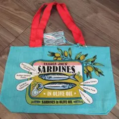 タグ付 新品 未使用 トレジョー エコバッグ TraderJoe's サーディン