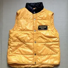 KODAK イエローダウンベスト　レトロ