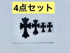 ブラック クロス型　ネイルパーツ 4点セット　ネイパ　クロムネイルのサムネイル