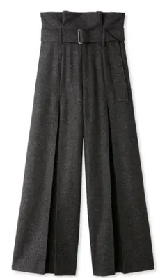 フレイアイディー ハイウエストベルトデザインワイドパンツ