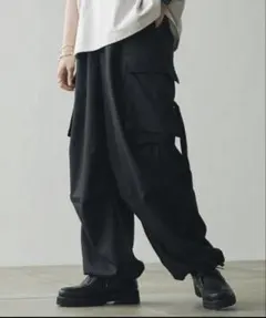 MONO-MART ブラック カーゴパンツ