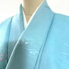 ☆専用☆夏着物 夏 絽 付け下げ くすみ水色 身丈160cm 裄丈62.5cm