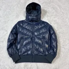 Old UNIQLOY2K 光沢 ダウンジャケット お兄系 レザー調 平成