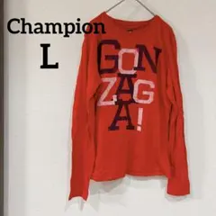 美品✨️Champion【L】 チャンピオン GONZAGA! 長袖Tシャツ