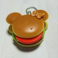 TDR ミニー　ハンバーガー　キーチェーン