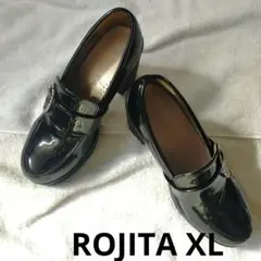 ROJITA ロジータ ハートバックルハイヒール XL 黒 エナメル 中ヒールのサムネイル