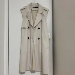 専用ZARA ベージュ ノースリーブコート L