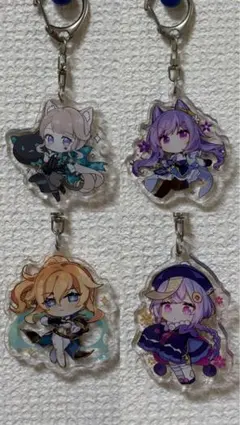 原神 アクリルキーホルダー 4種セット