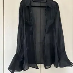 DAZY シアーシャツ ブラック XL 長袖のサムネイル