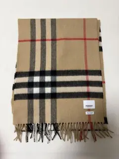 美品 現行タグ バーバリー カシミヤ100% ノバチェック マフラー