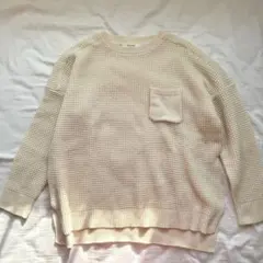 SamansaMos2 blue ニット Lサイズ【美品】