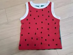 スイカ柄タンクトップとショートパンツセット