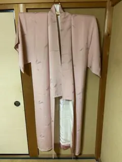 アンティークレトロ 薄いピンク 花柄刺繍 訪問着値下げ！ ４０００円→２０００円