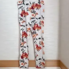 SHEIN シーイン XLサイズ 花柄カジュアルパンツ ホワイト 白色