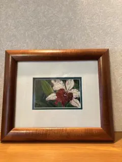 中古 (未使用) 熊谷守一 「 鬼百合に揚羽蝶 」 シルクスクリーン 版画