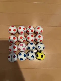 サッカーボール風練習用ボール16個セット
