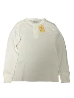 AVIREX未使用サーマルヘンリーネックTシャツ　白M 伸縮性有