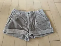GAPコーデュロイショートパンツSMギャップ秋冬レディース