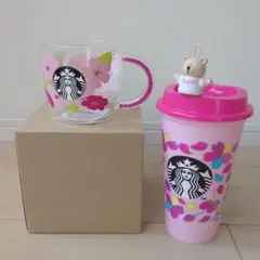 スターバックス　耐熱グラスマグ　サクラ　リユースカップ　まとめ売り