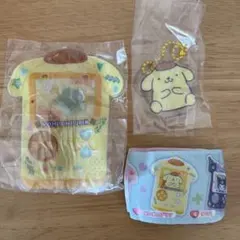 サンリオPVCクリアケース付き　アクリルチャーム　ポムポムプリン