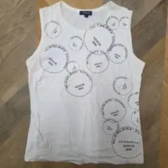 Burberry London タンクトップ ホワイト ロゴプリント y82のサムネイル