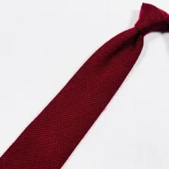 【フェアファクス】カシミヤ ボルドー ウール ネクタイ FAIR FAX
