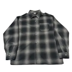 Caltop キャルトップ オンブレチェックシャツ USA製 2XL アクリル