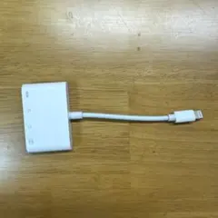 Lightningコネクタ 4ポートアダプタ ホワイト