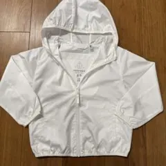 ユニクロ ポケッタブルUVカットパーカー ホワイト フード付きジャケット