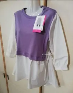 【値下げ】新品♡ベスト風ブラウス♡Mサイズ